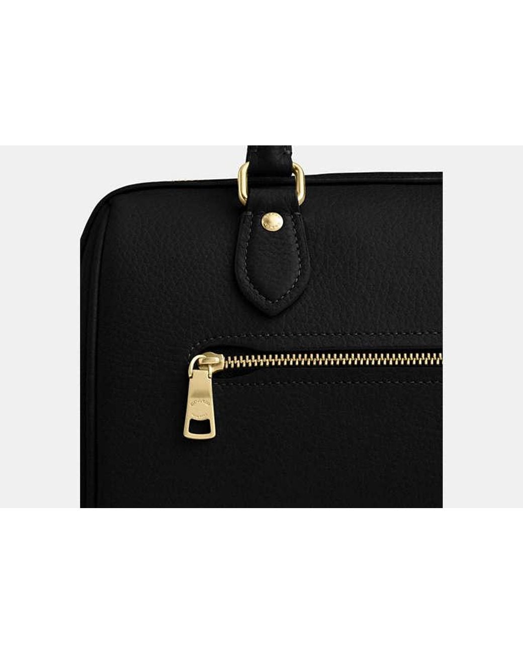 COACH Black Rowan Satchel Bag