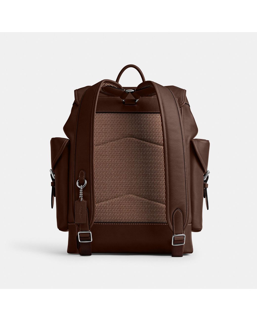 COACH Brown Hitch Backpack (Maple) Backpack Bags for men
