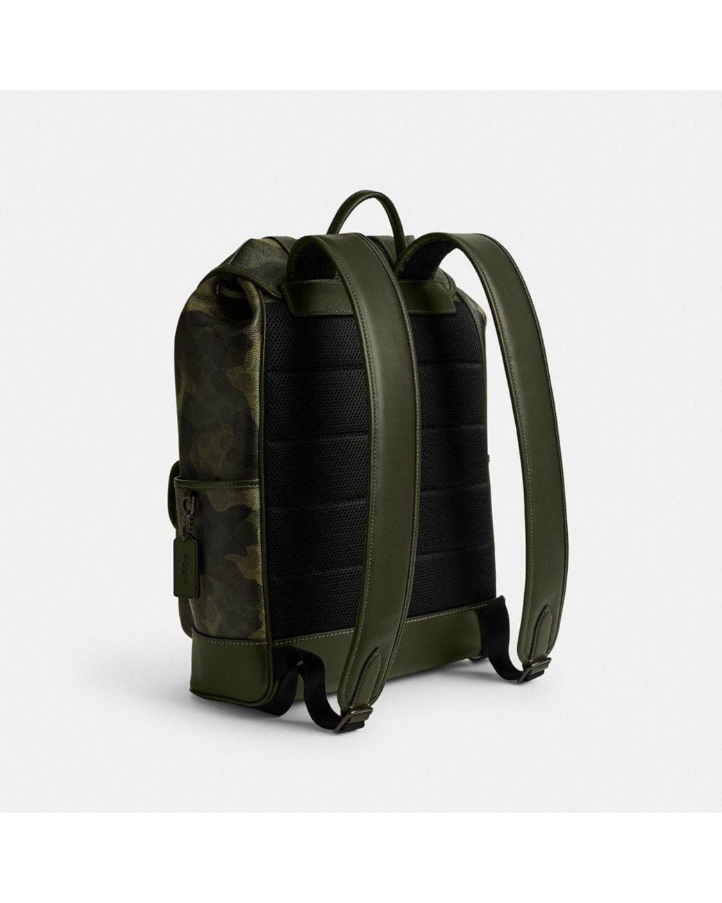 COACH League Flap Backpack In Signature Camo Print in Green for Men | Lyst
