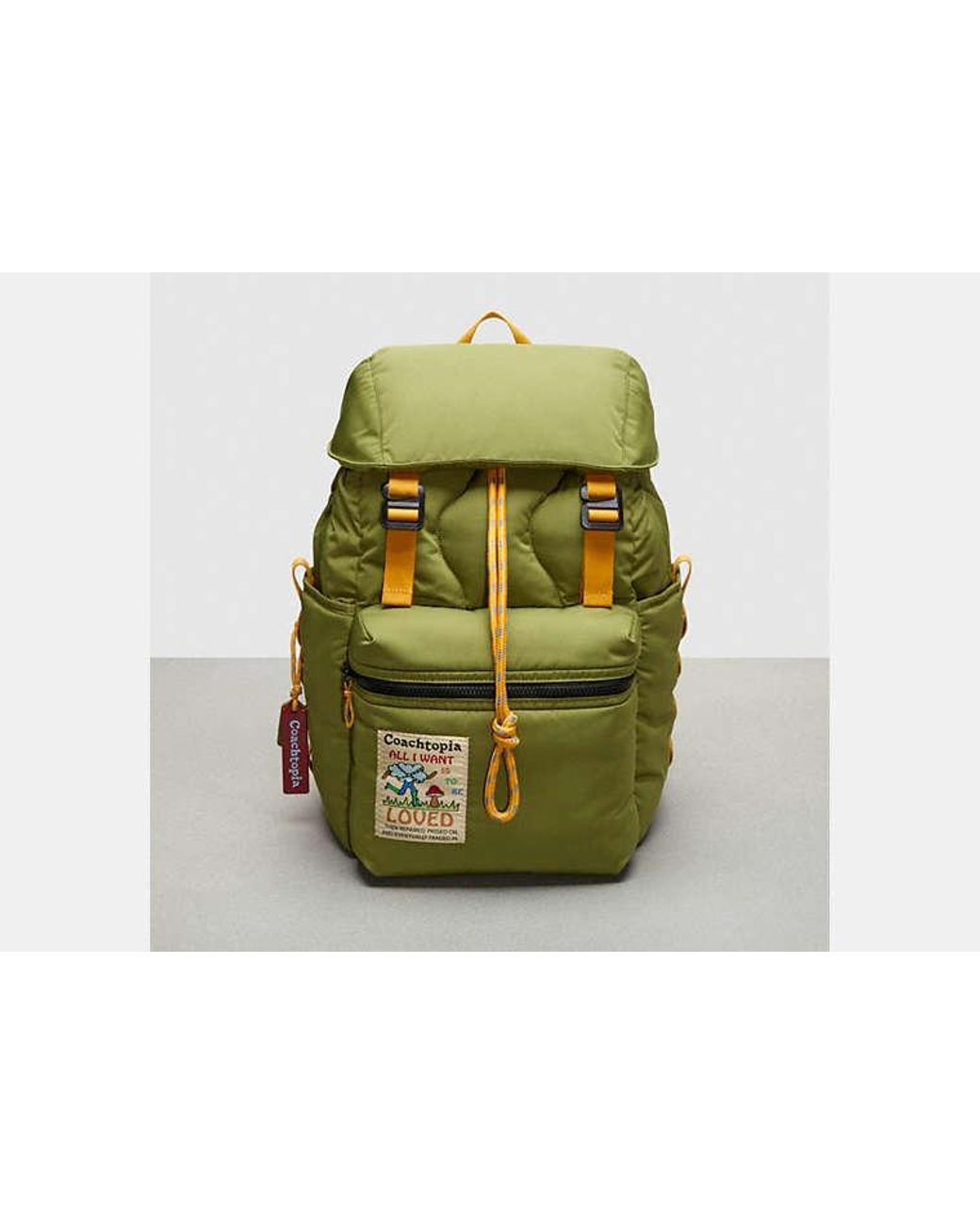 COACH Coachtopia Loop Backpack in Green Lyst UK
