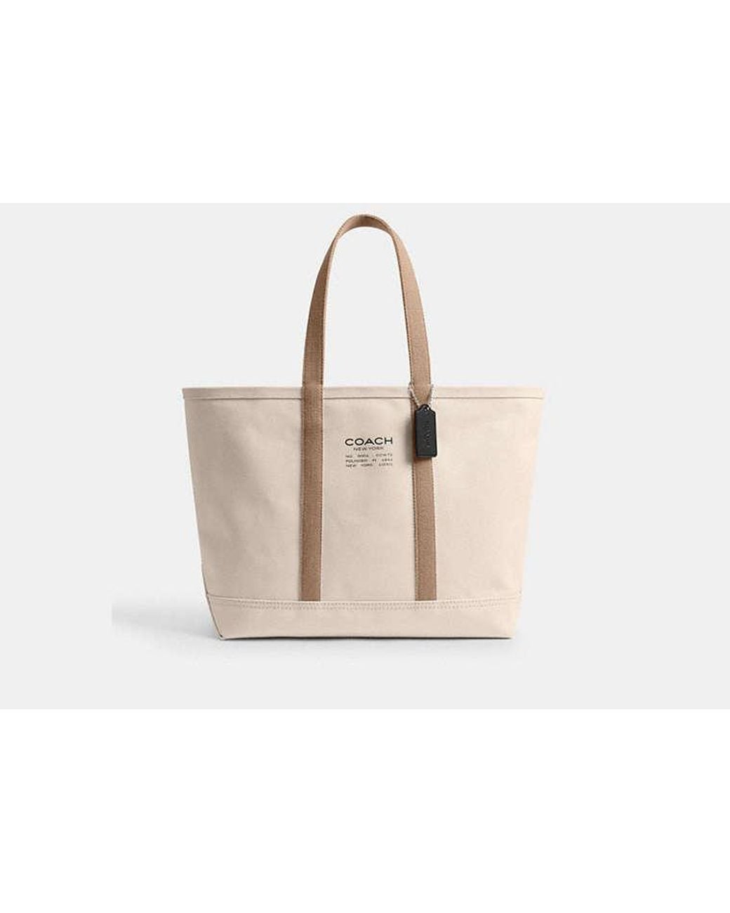 COACH Black Utility Tote Bag for men