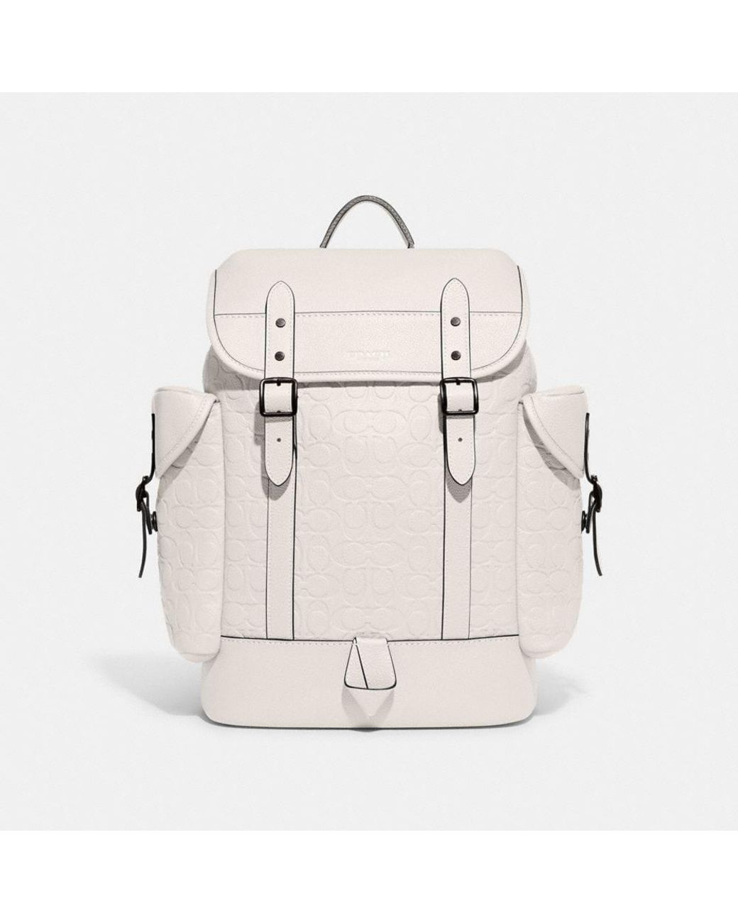 COACH Hitch Backpack In Signature Leather in Natural for Men Lyst