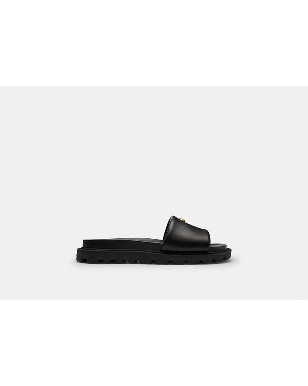 COACH Black Brynn Slide Sandale Für Frauen