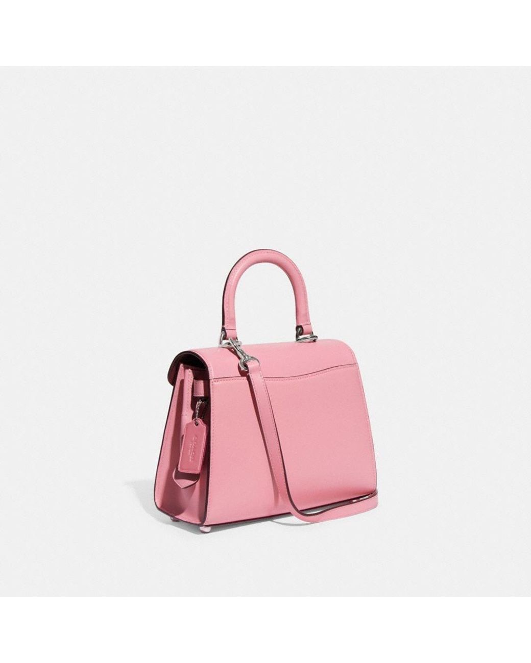 COACH サミー トップ ハンドル フラワーピンク-