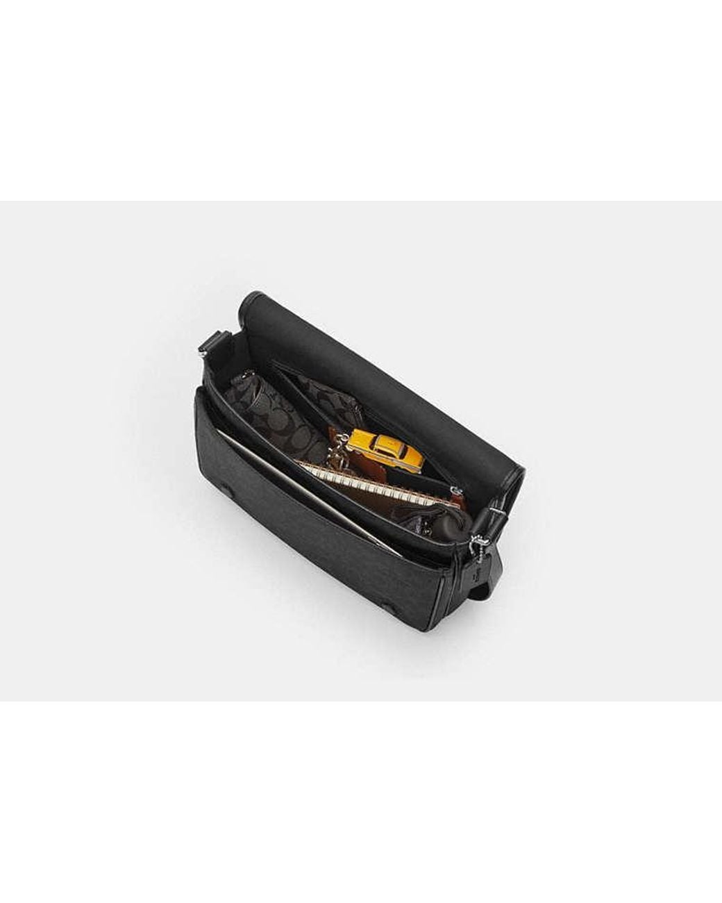 COACH Black Colby Messenger Bag 32 for men