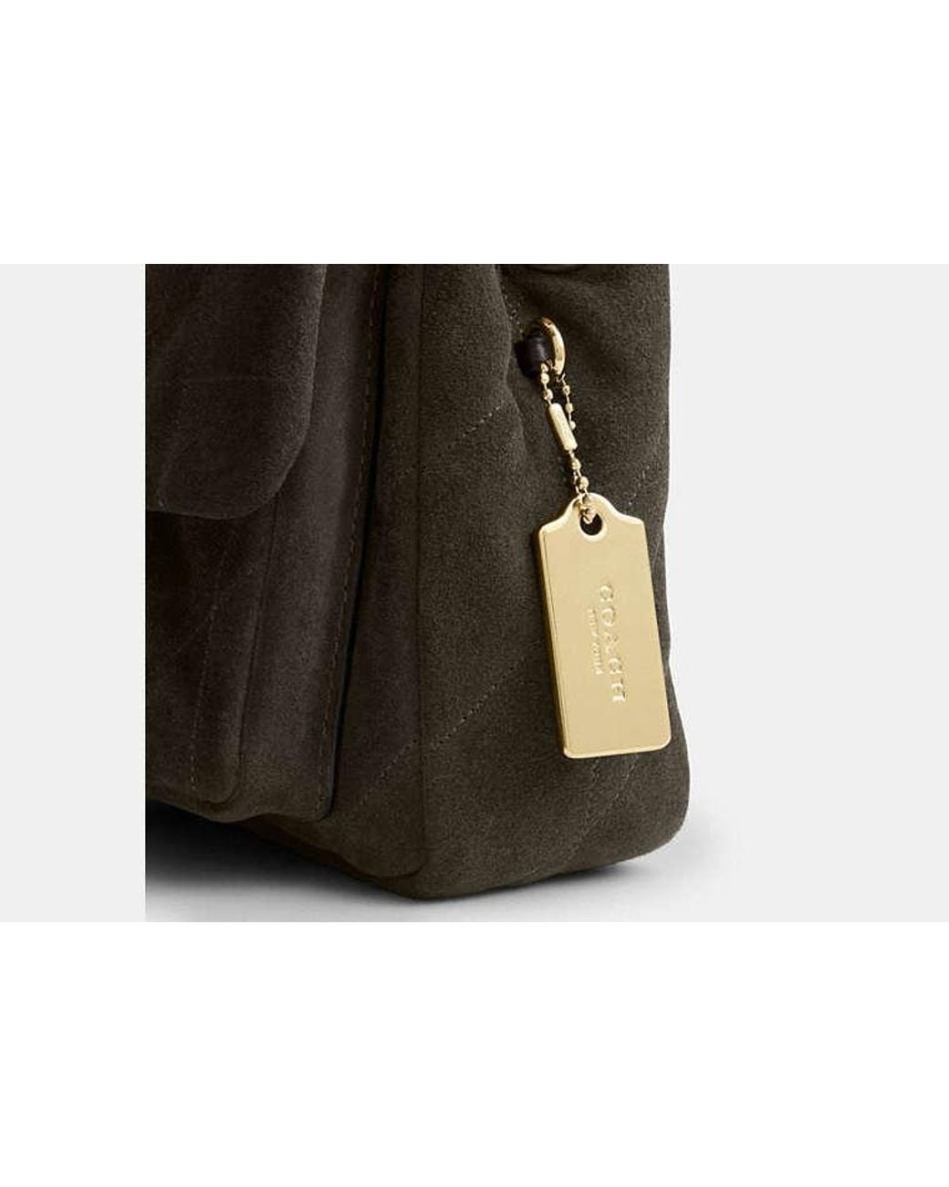 COACH Black Elodie Crossbody Bag 24 With Quilting