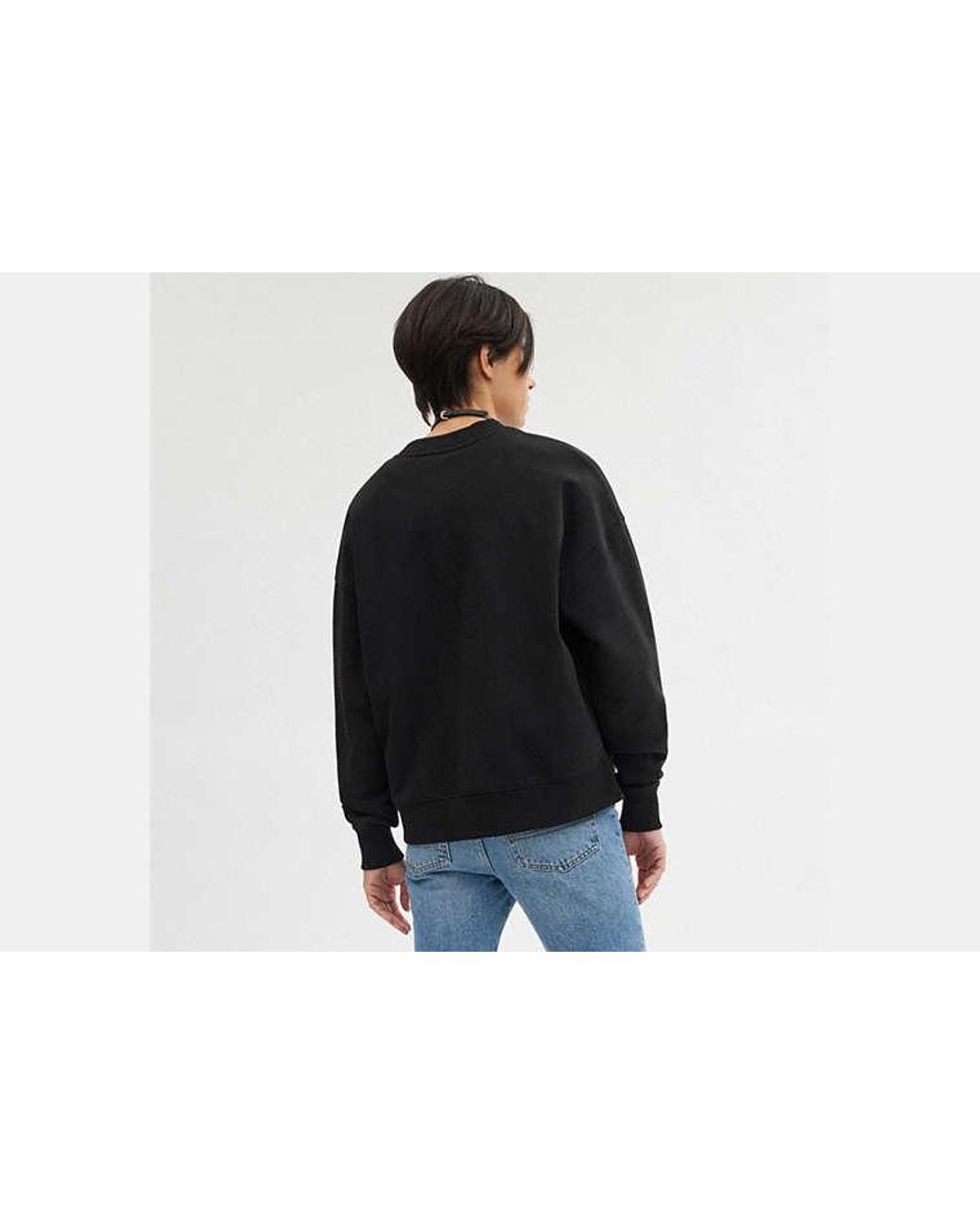 COACH Black Essential Crewneck Top