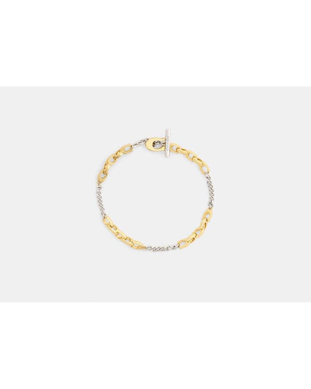 COACH Black Linked C Bracelet