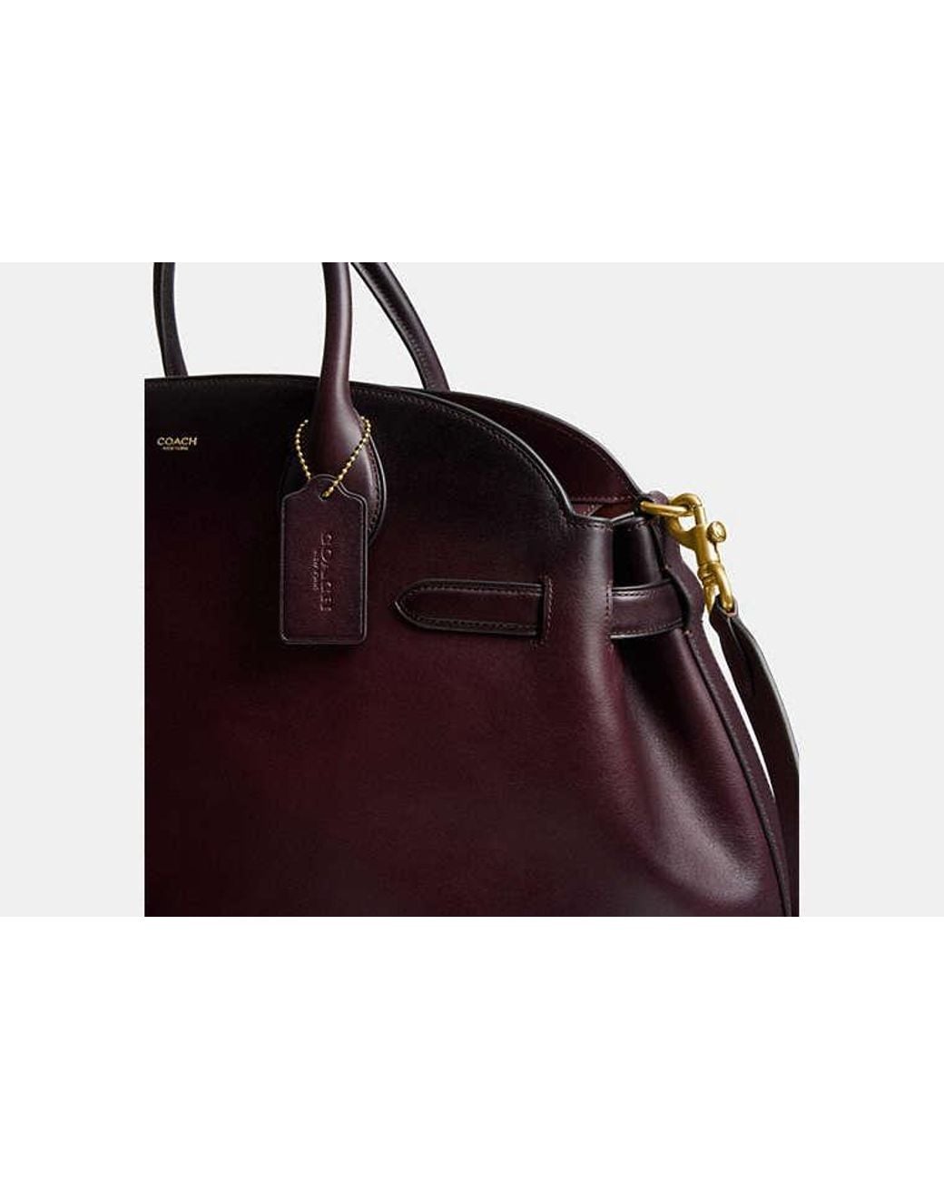 COACH Brown Soft Empire Carryall Bag 48