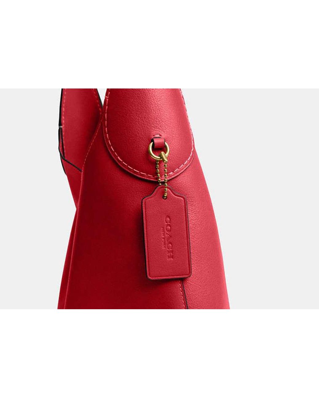 COACH Red Brooklyn Shoulder Bag 34