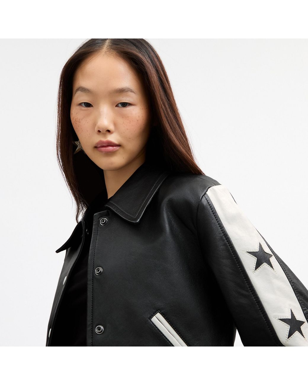 COACH Black Star Varsity Jacket