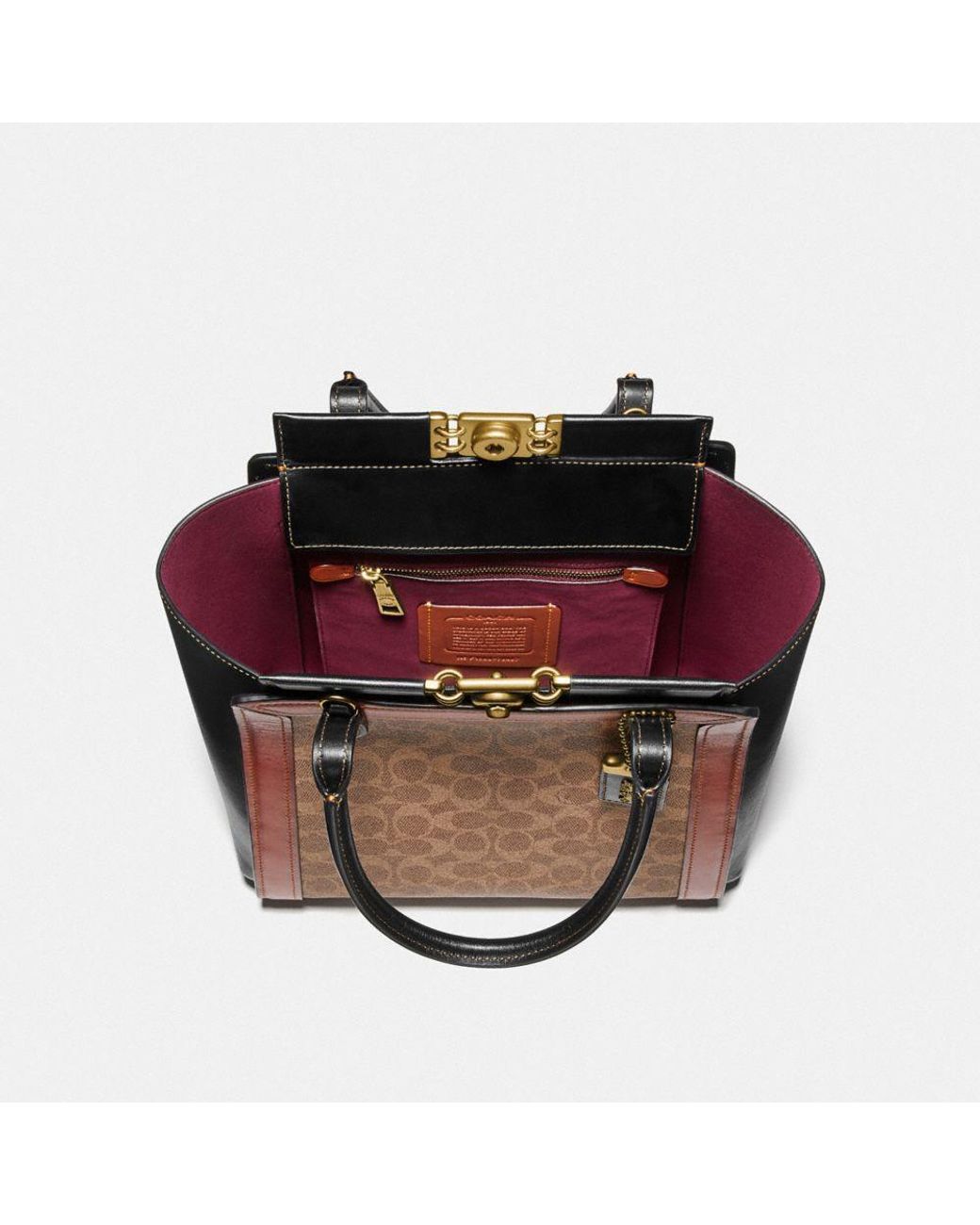 coach overnight bag in signature canvas