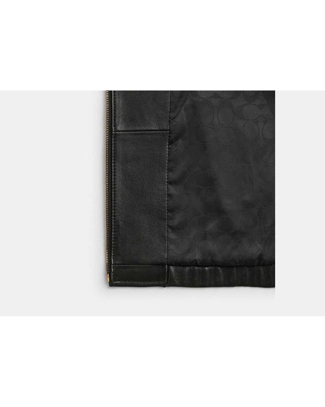 COACH Black Heritage C Cropped Blouson Jacket