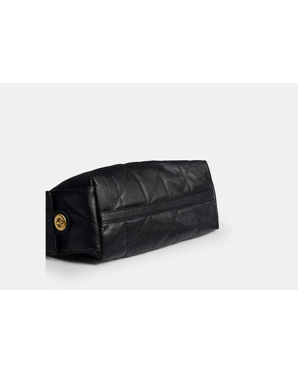 COACH Black Pocket Juliet Bag 30 With Quilting And Charms