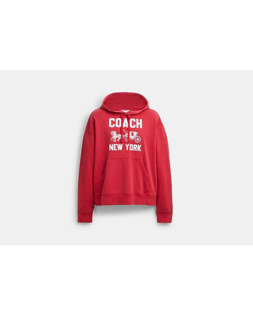 COACH Red Horse And Carriage Hoodie