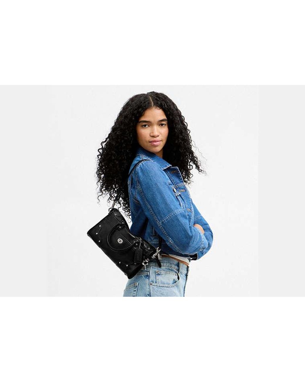 COACH Black Rhyder Satchel Bag 24