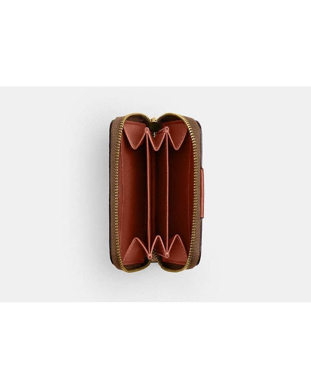 COACH Black Essential Small Zip Around Card Case