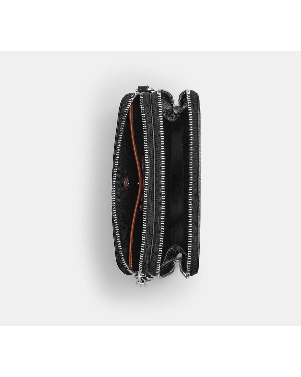 Borsa A Tracolla Clinton di COACH in Black da Uomo