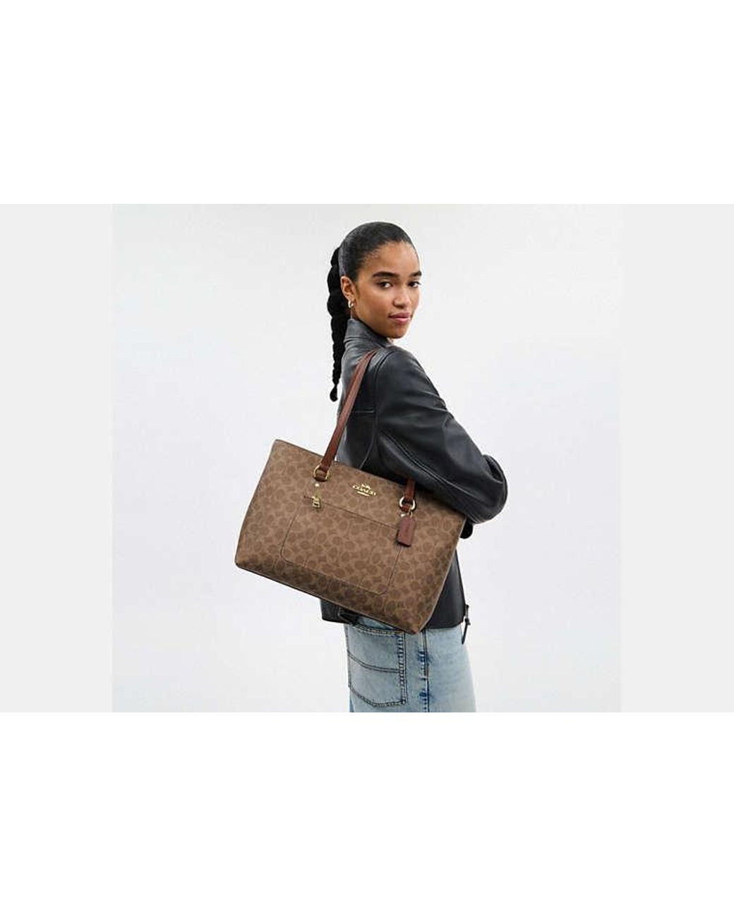 COACH Black Station Tote Bag