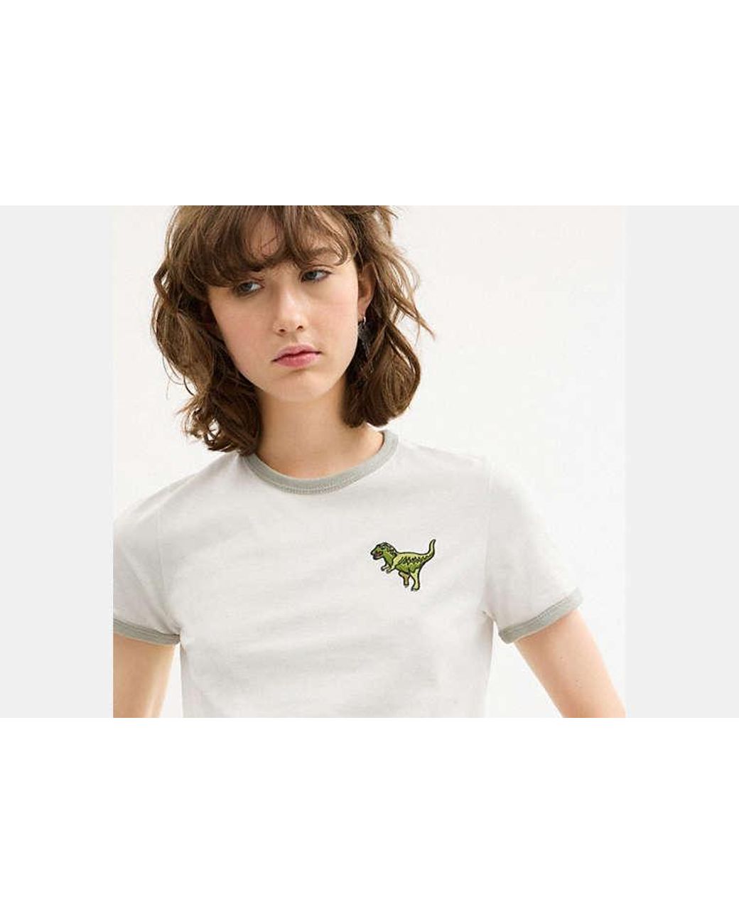 COACH Black Rexy Ringer T-Shirt