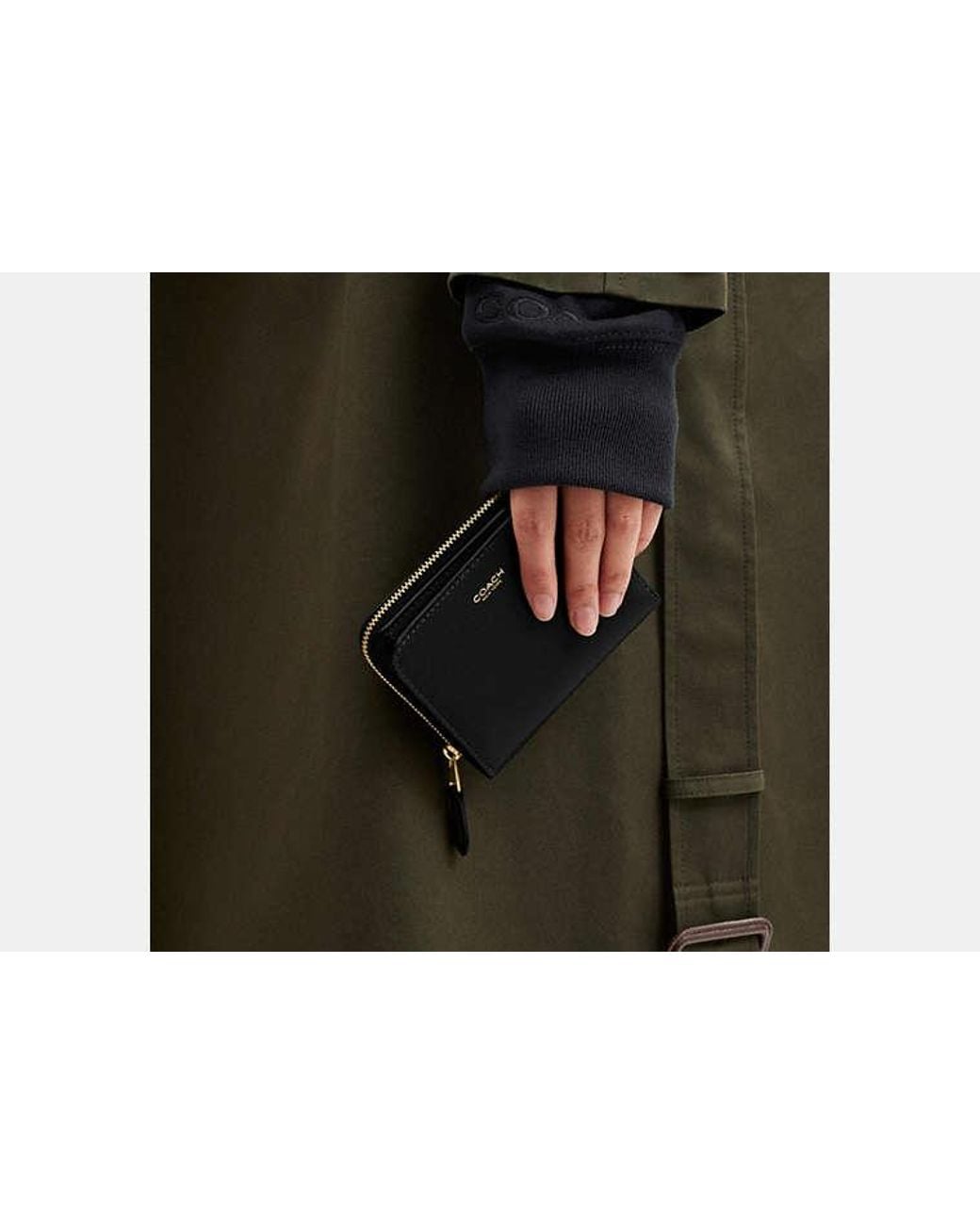 COACH Black New York Billfold Wallet
