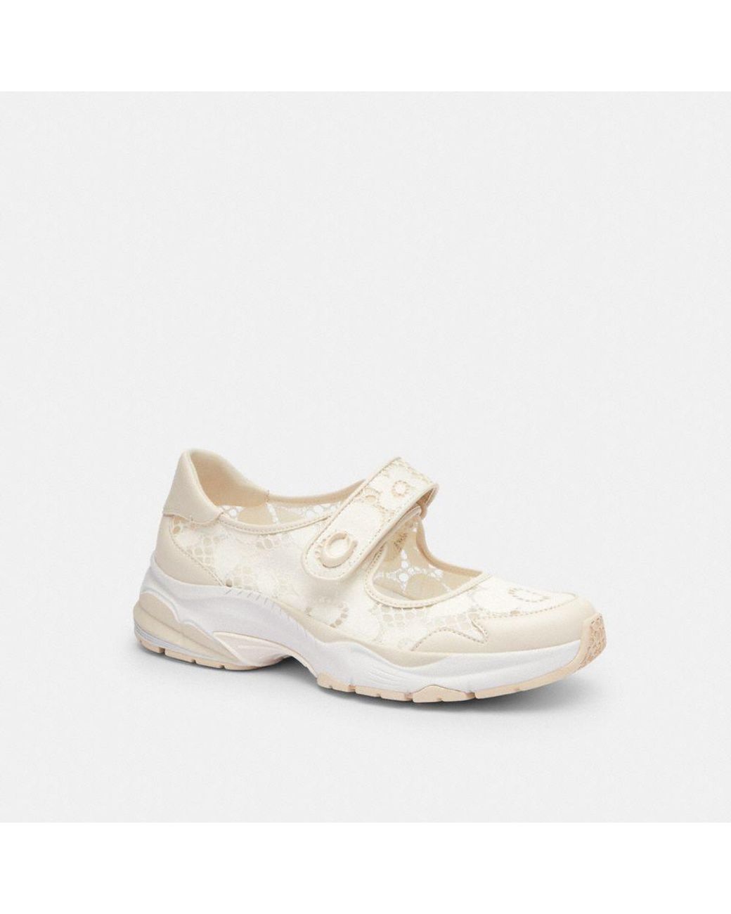 COACH Mary Jane Sneaker in White | Lyst