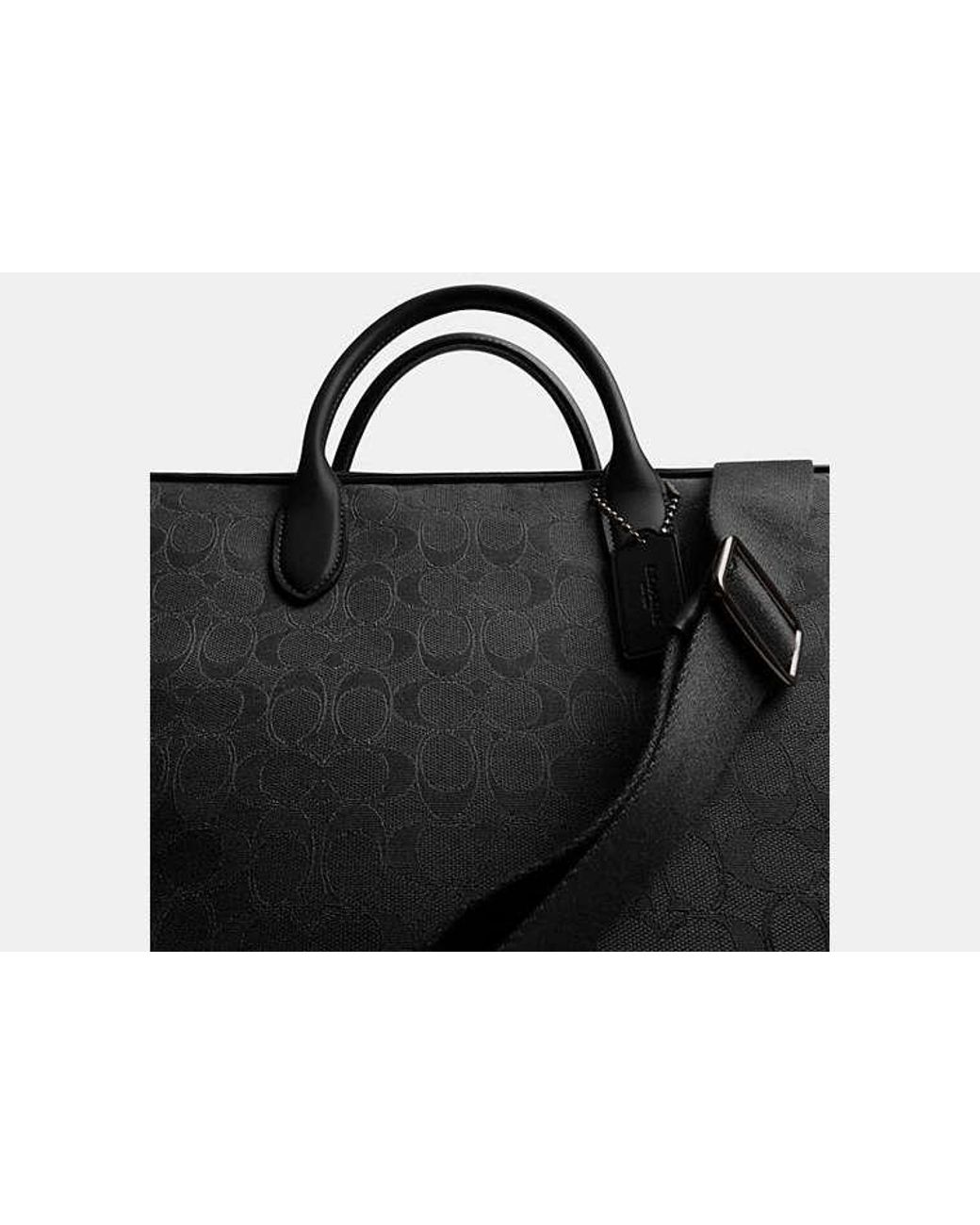 COACH Black Theo Work Bag for men