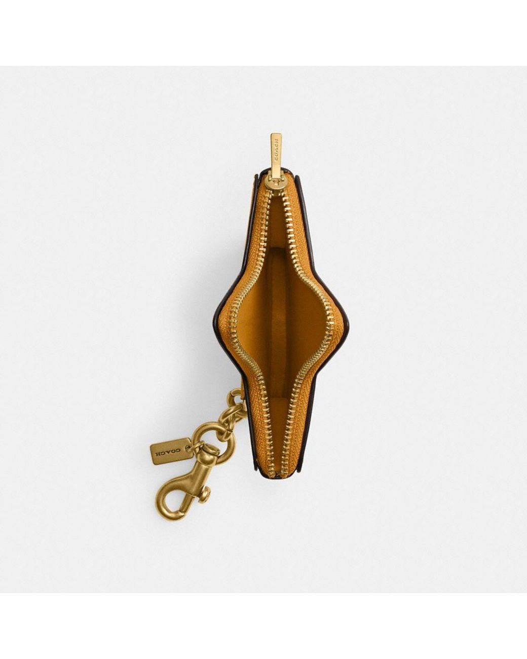 COACH Star Coin Purse in Yellow | Lyst