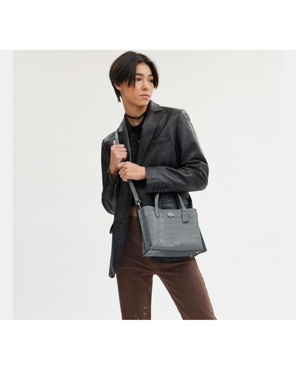 Borsa Tote Willow 24 di COACH in Gray