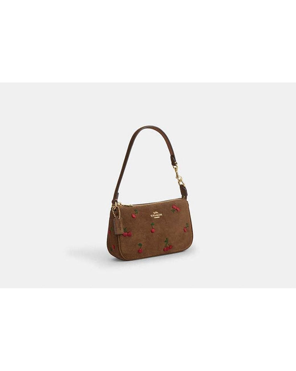 COACH Black Nolita 19 With Cherry Embroidery