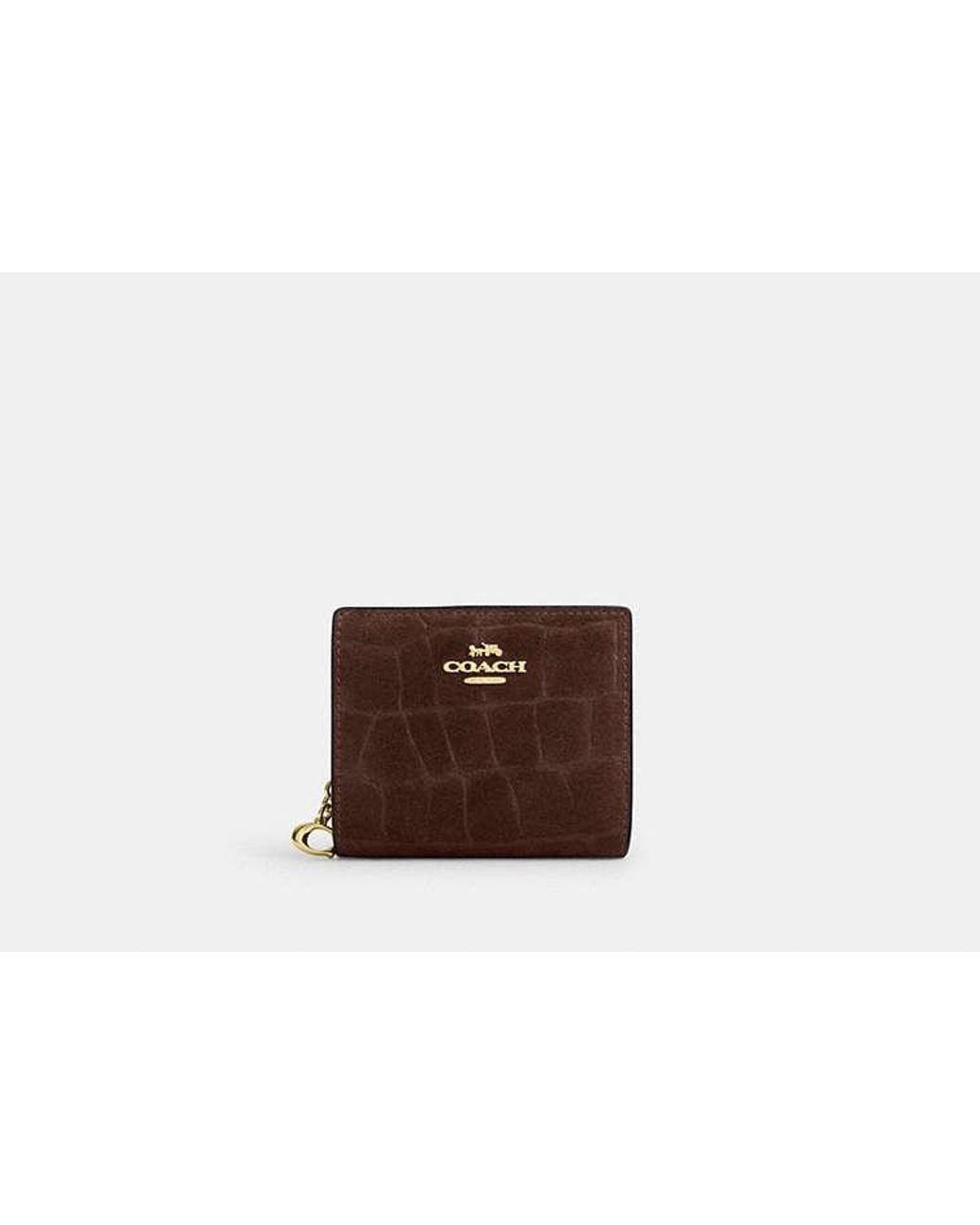 COACH Brown Snap Wallet