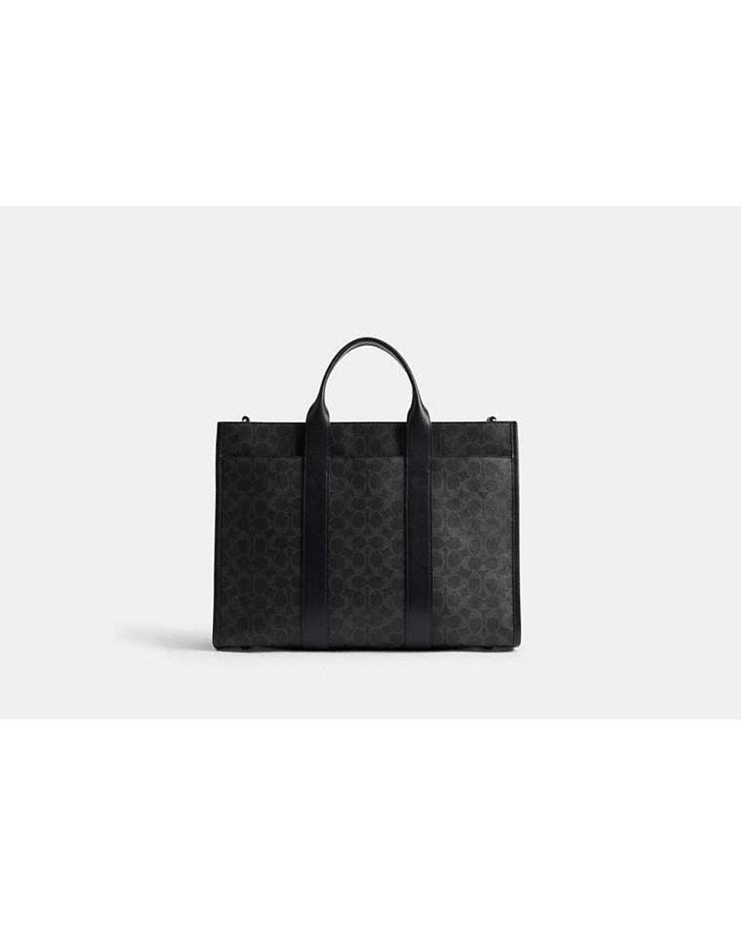 COACH Black Wesley Tote for men