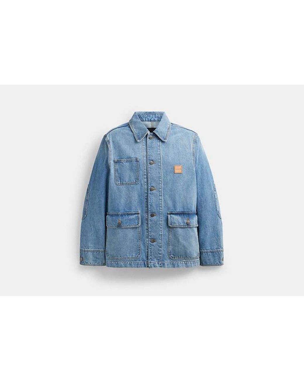 COACH Denim Chore Jacket in Blue for Men | Lyst