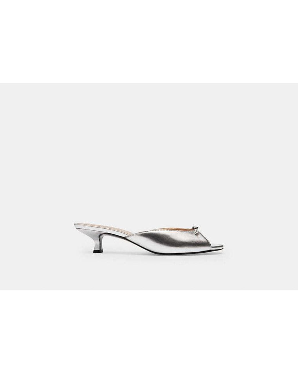 COACH Black Kitten-Heel-Sandale Für Frauen