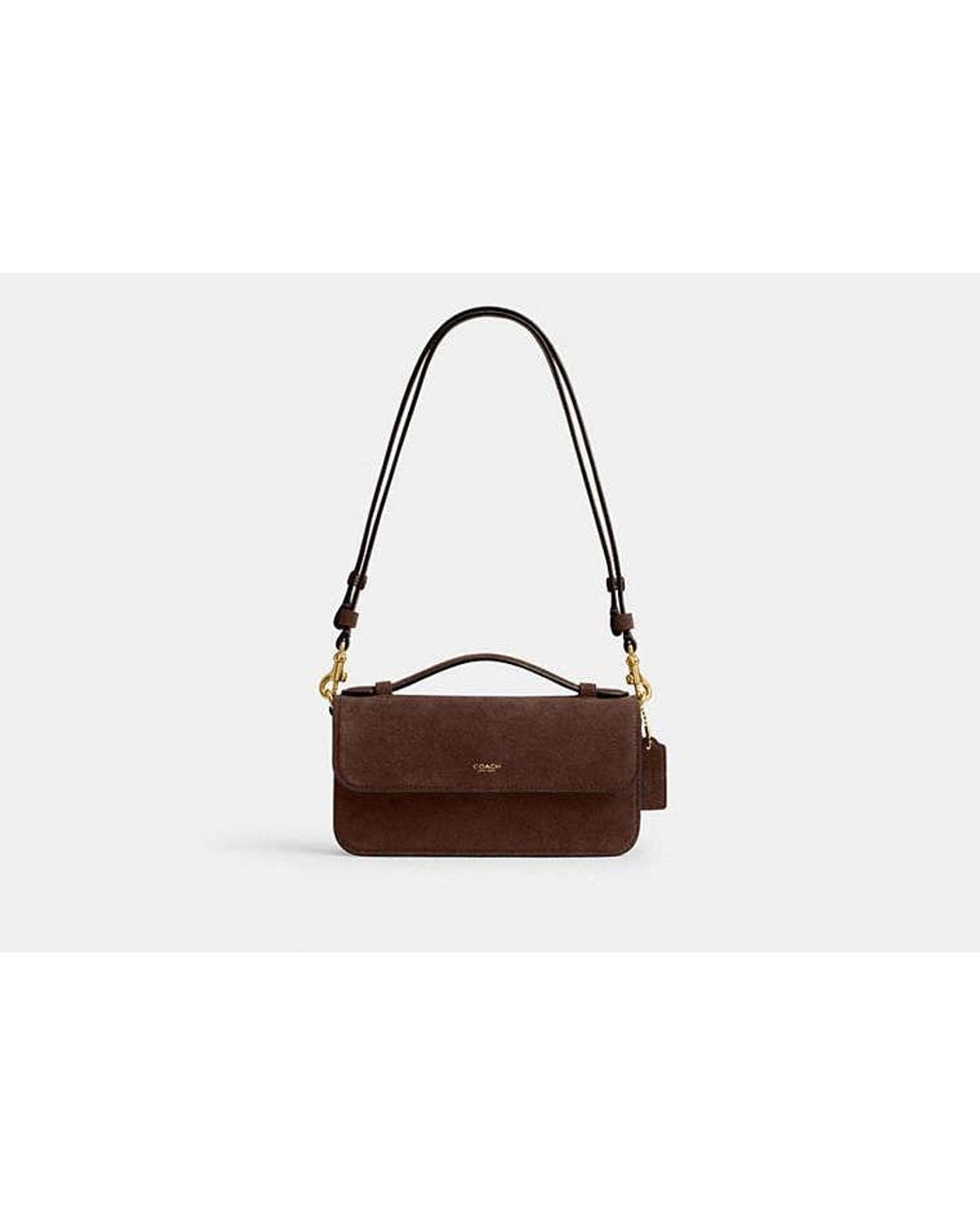 COACH Black New York Elora Top Handle Crossbody Bag