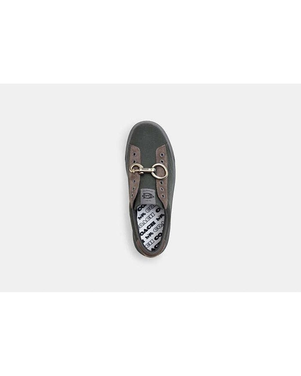 COACH Black Skate Sneaker With Hardware for men