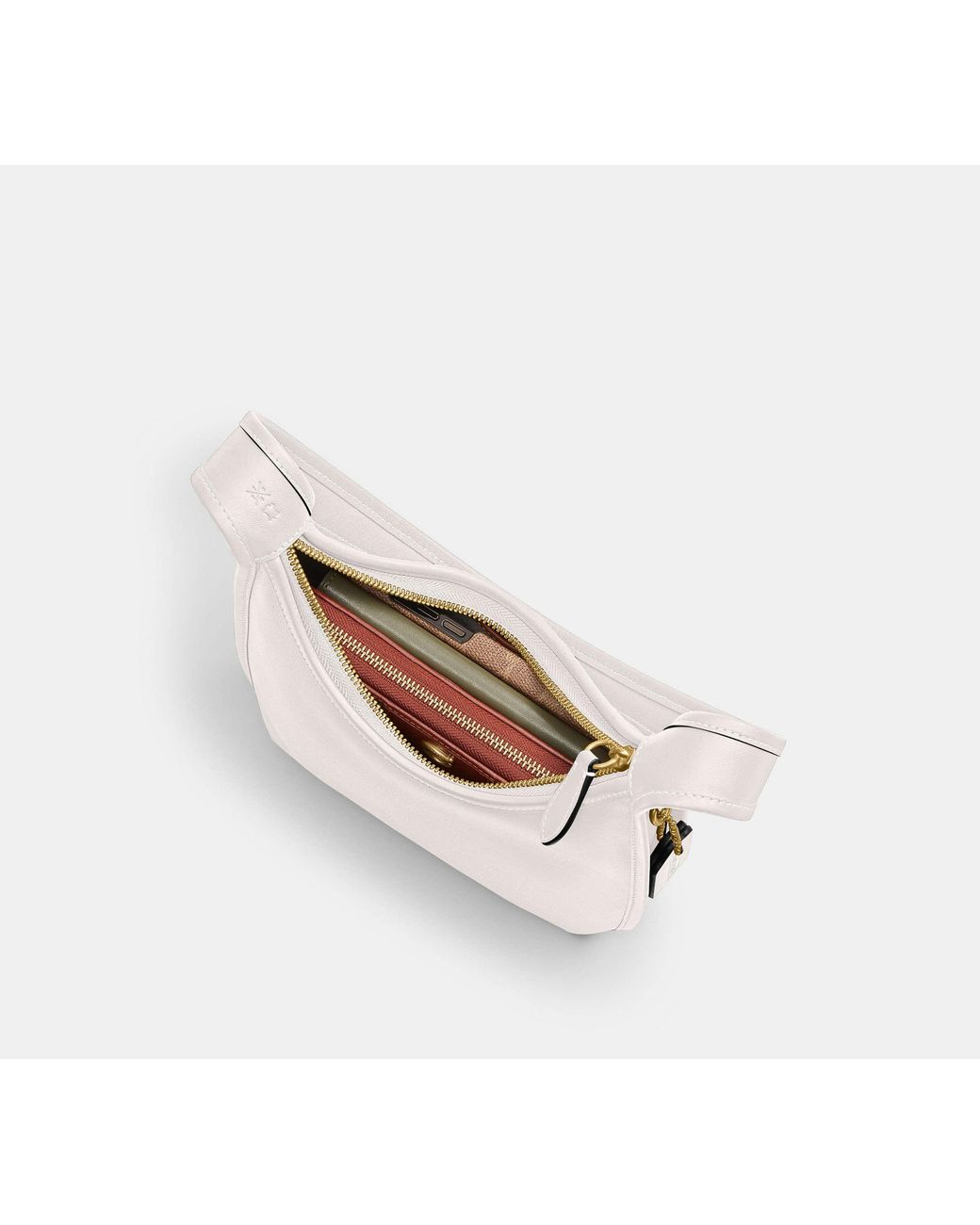 Borsa Curve Con Zip di COACH in Black