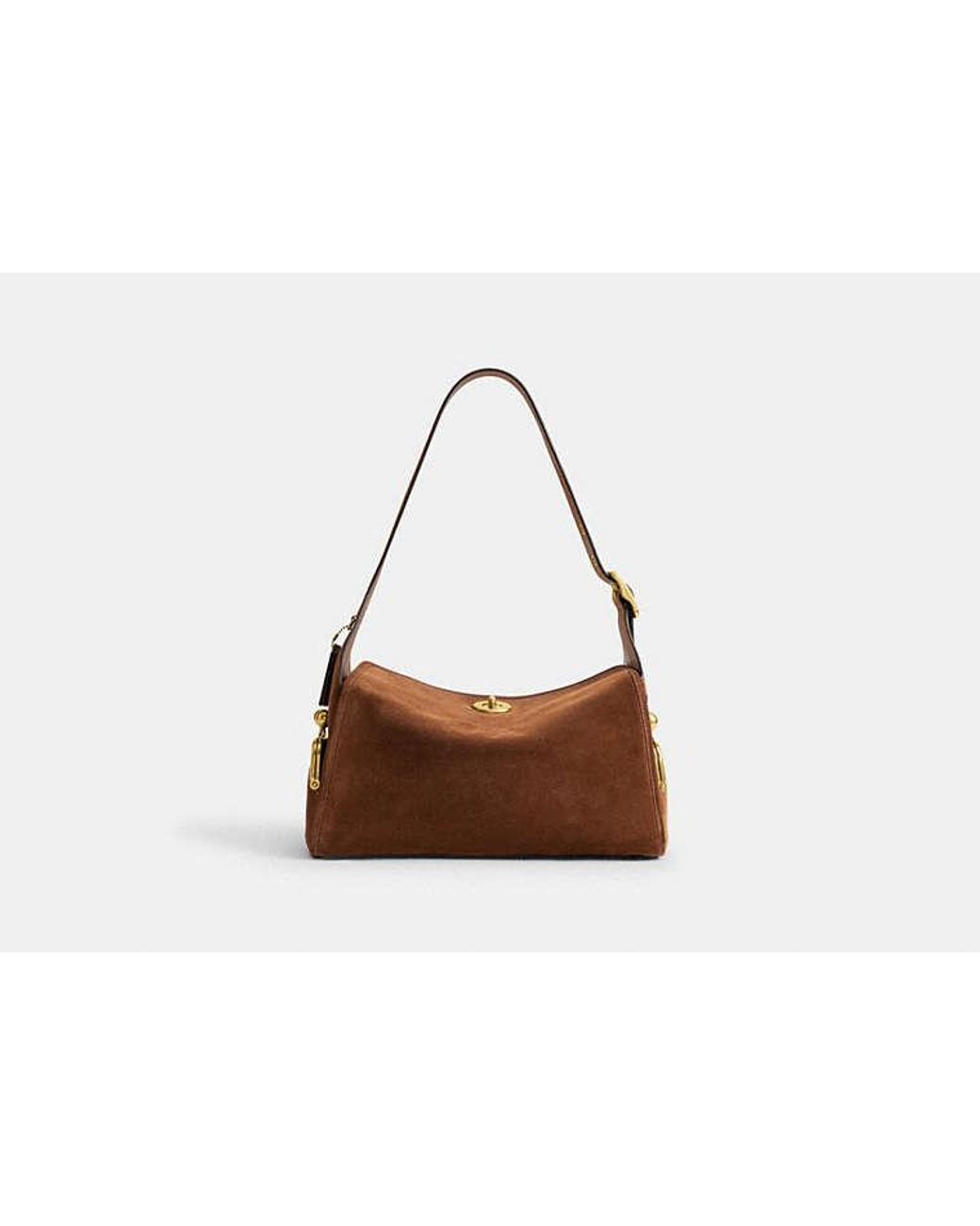 COACH Black Turnlock Haversack Bag