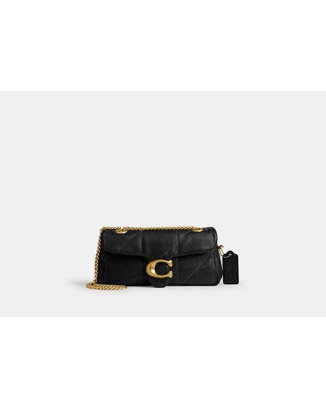 COACH Black Tabby Shoulder Bag 20 With Quilting