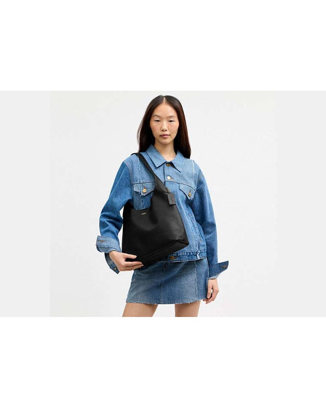 COACH Black Brooklyn Shoulder Bag 34