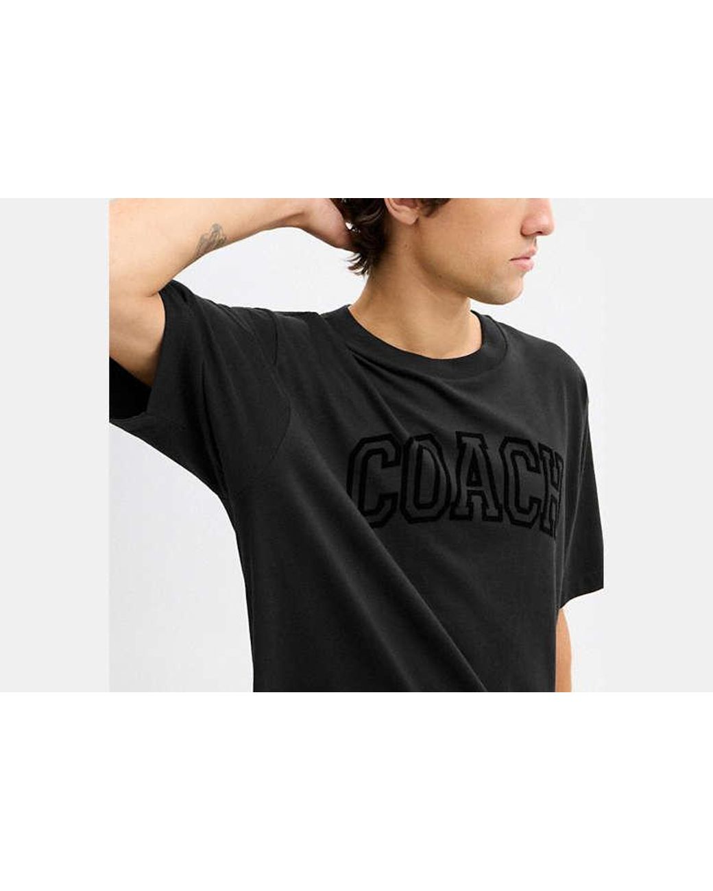 COACH Black Tonal T-Shirt for men