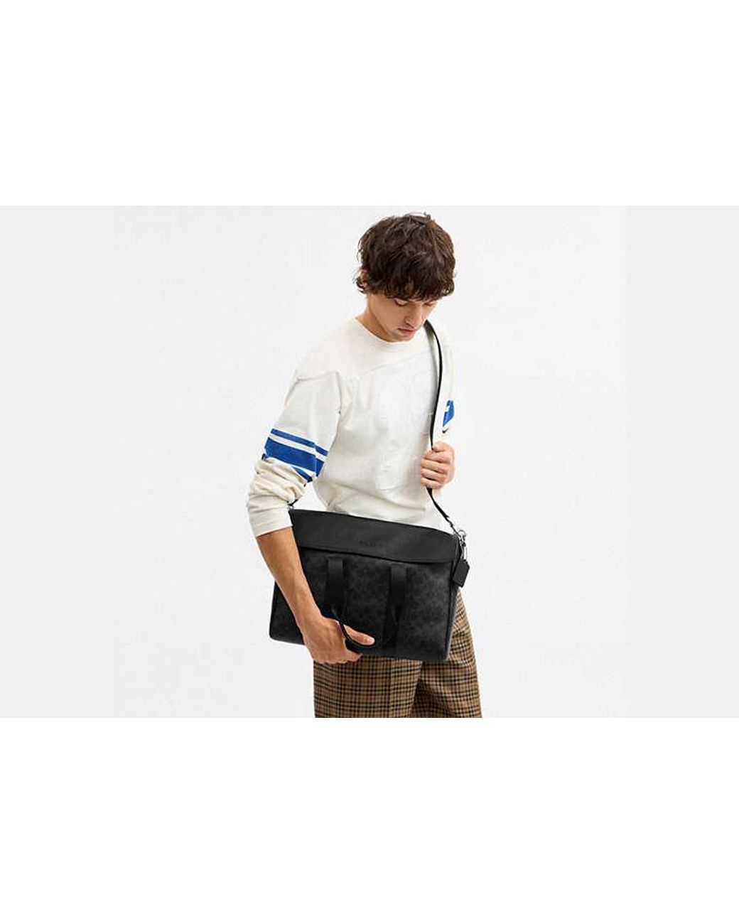 COACH Black Sullivan Portfolio Brief for men