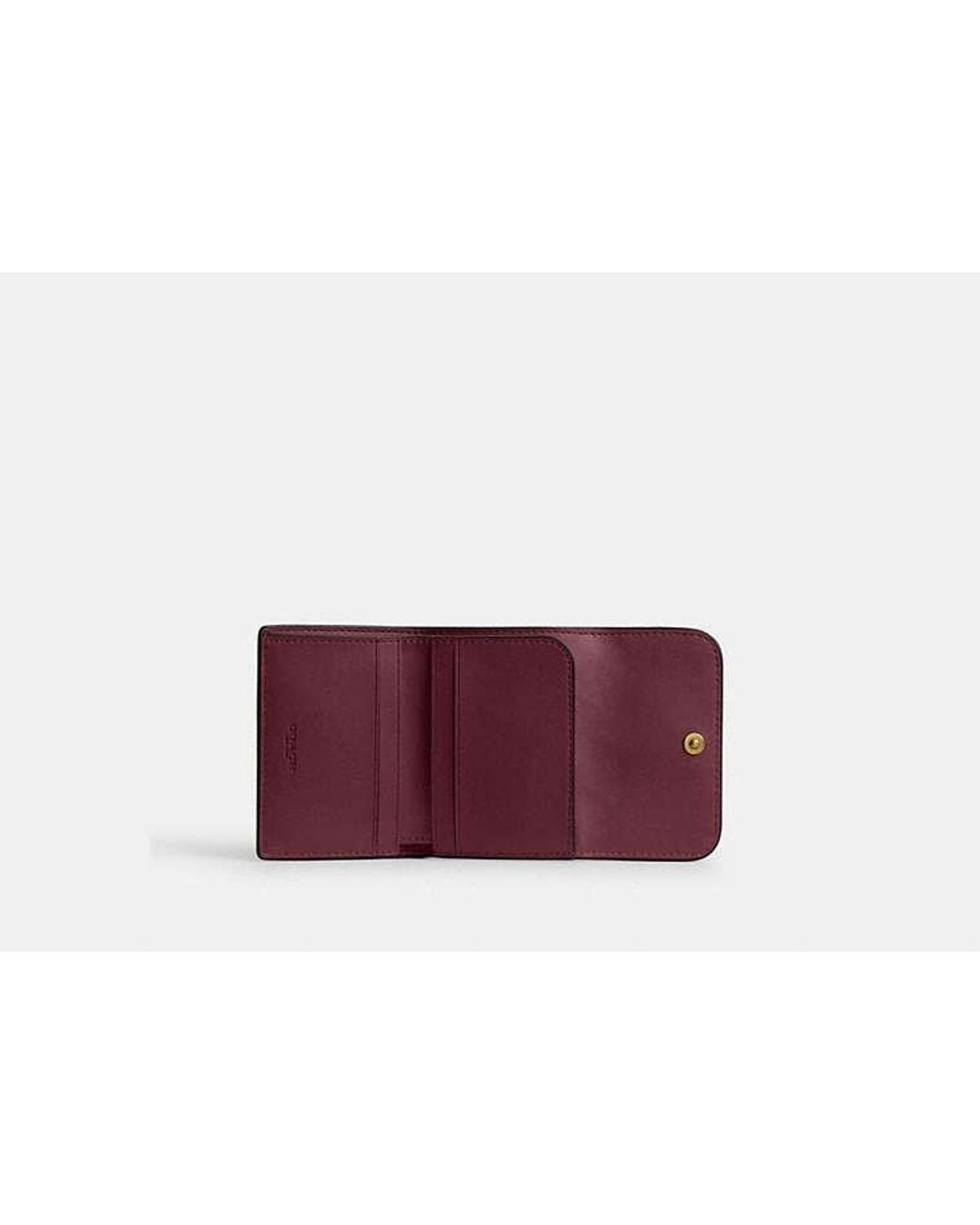 COACH Red Essential Card Holder Wallet