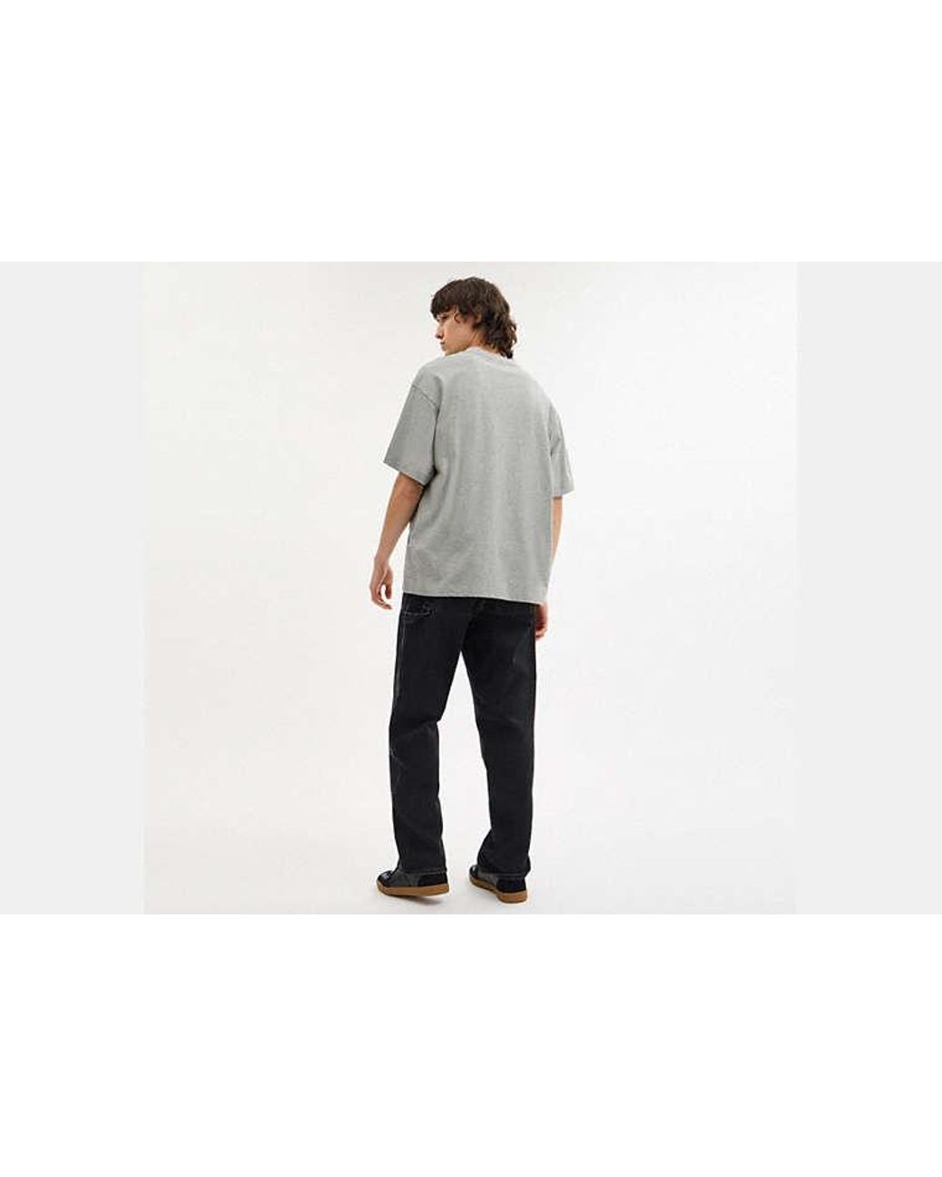 COACH Black Van Relaxed T-Shirt for men