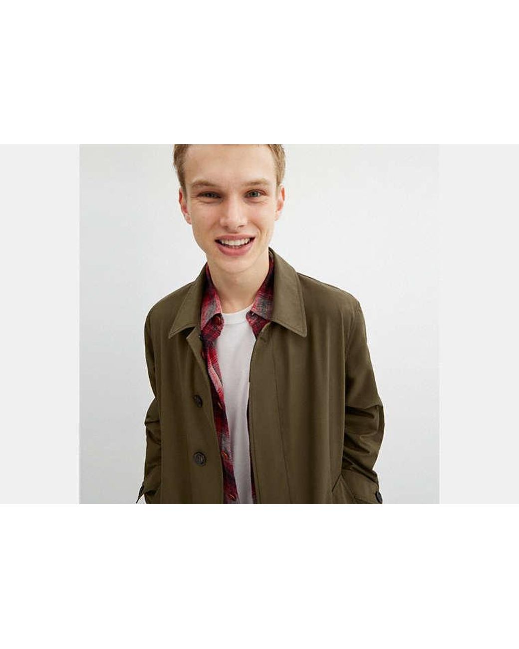 Manteau Mac En Pour Hommes, Taille COACH pour homme en coloris Green