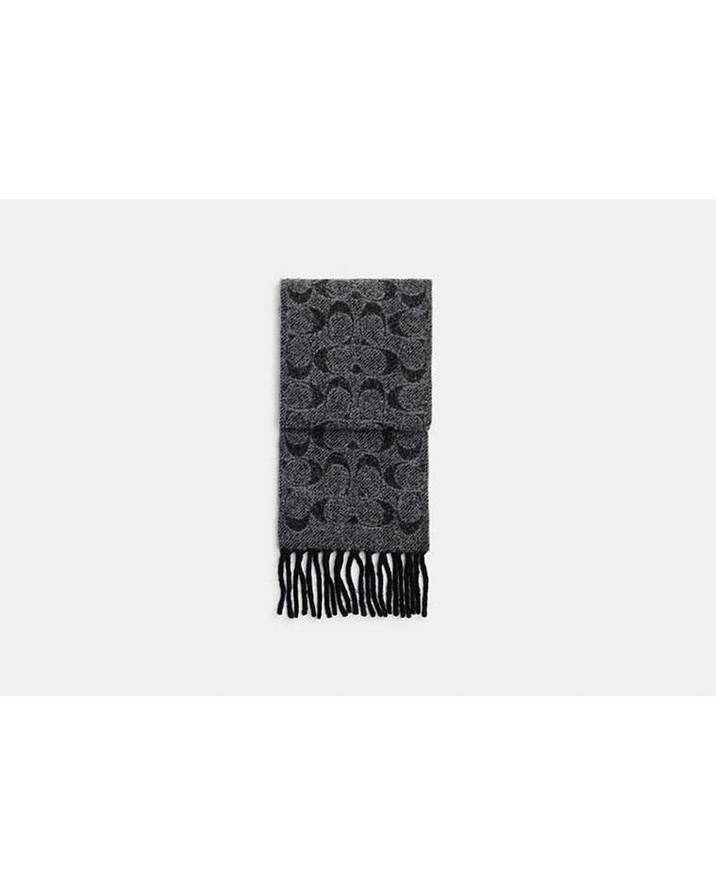 COACH Black Signature Muffler