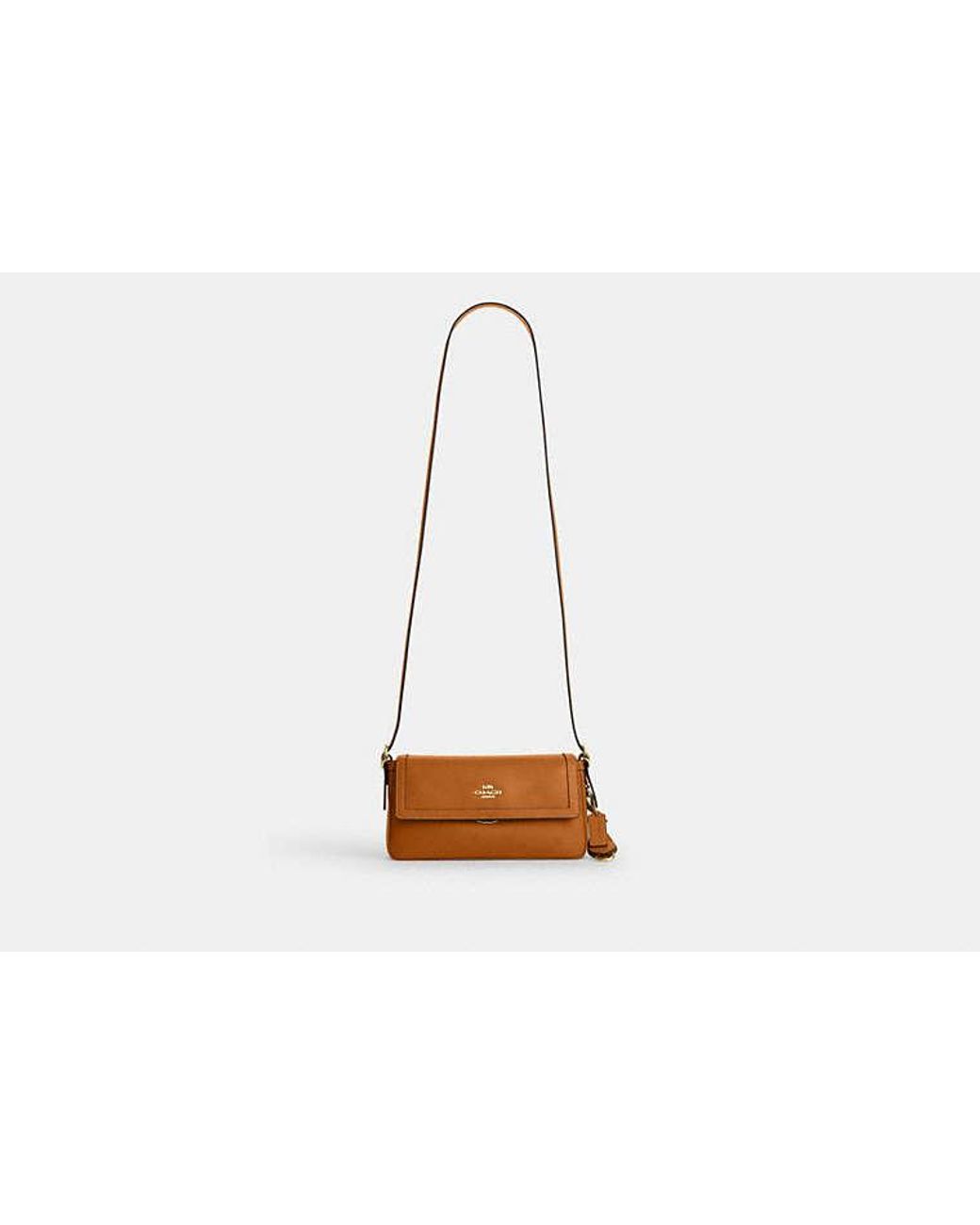 COACH Black Etta Small Flap Shoulder Bag