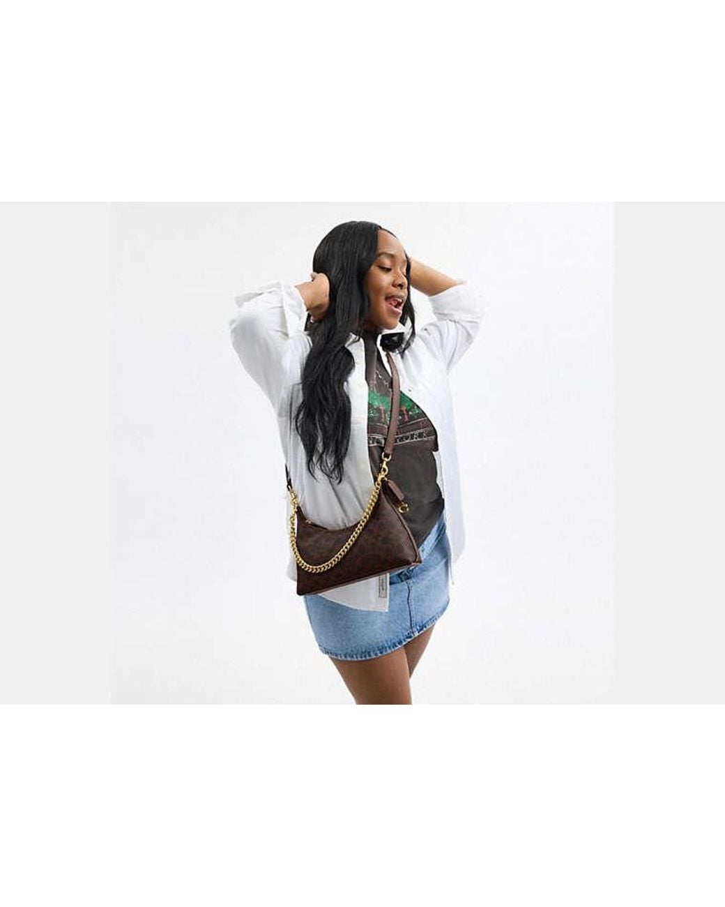 COACH Black Juliet Shoulder Bag 25