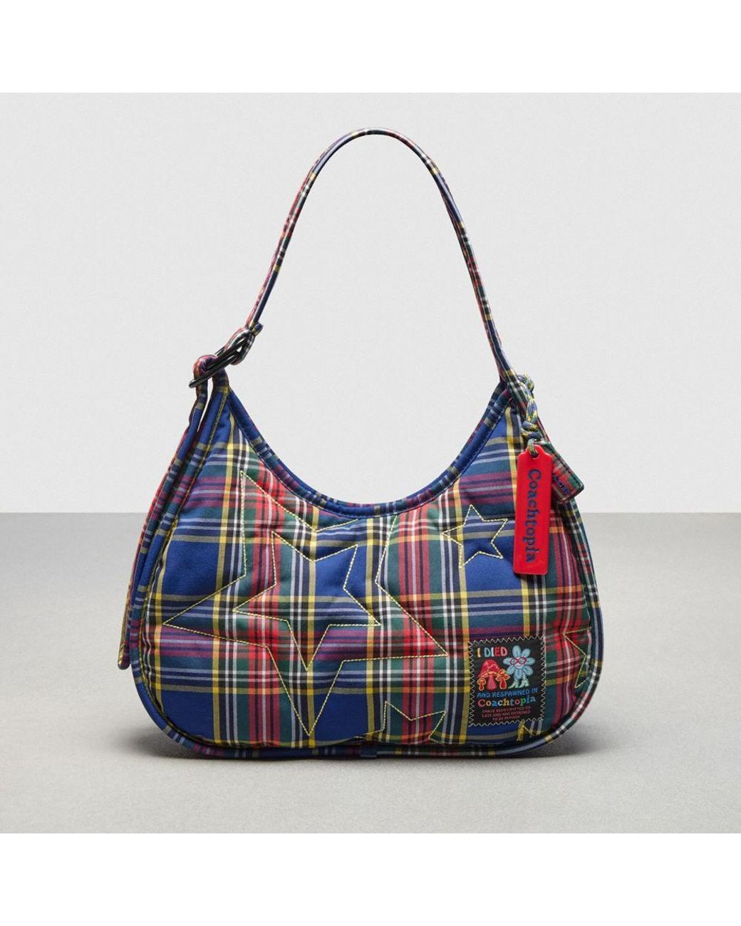 Plaid coach bag sale