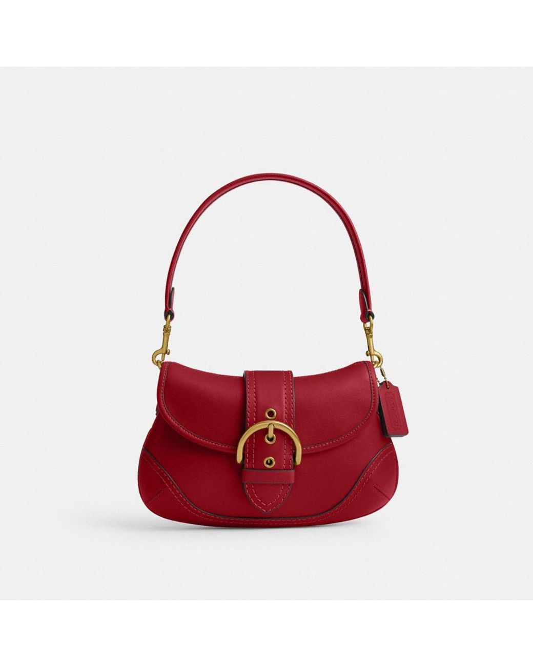 定番人気！ COACH Soho Lyst | Red in Leather Regenerative In Bag Flap バッグ